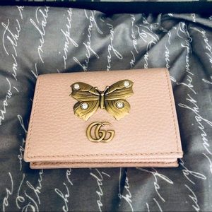 Gucci butterfly wallet (card case and zipper)